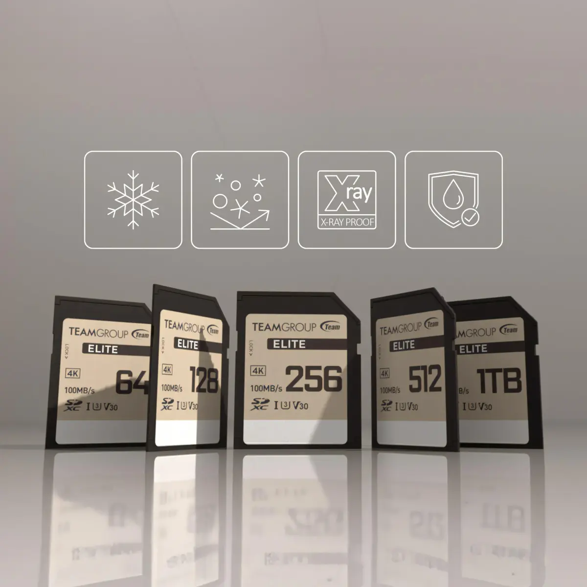 TEAMGROUP Elite 256GB SDXC Memory Card 256 GB (8.45 Fl Oz) | 4K UHD Video Recording - view 4