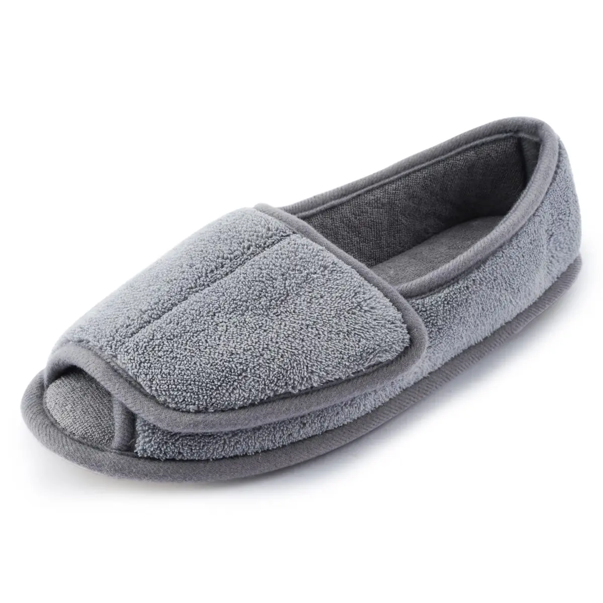 Git-up Women Diabetic Slippers Open Toe Extra Wide Size 7 | Waterproof Memory Foam House Shoes for Comfort - main product image