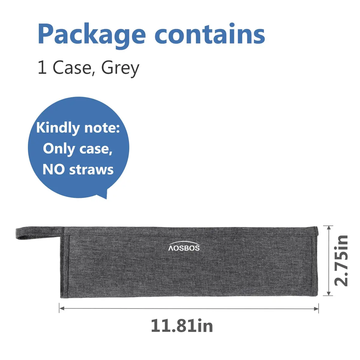 Aosbos Chopsticks Carrying Case Reusable Pouch | Portable Flatware Bag for Travel & Home - view 7