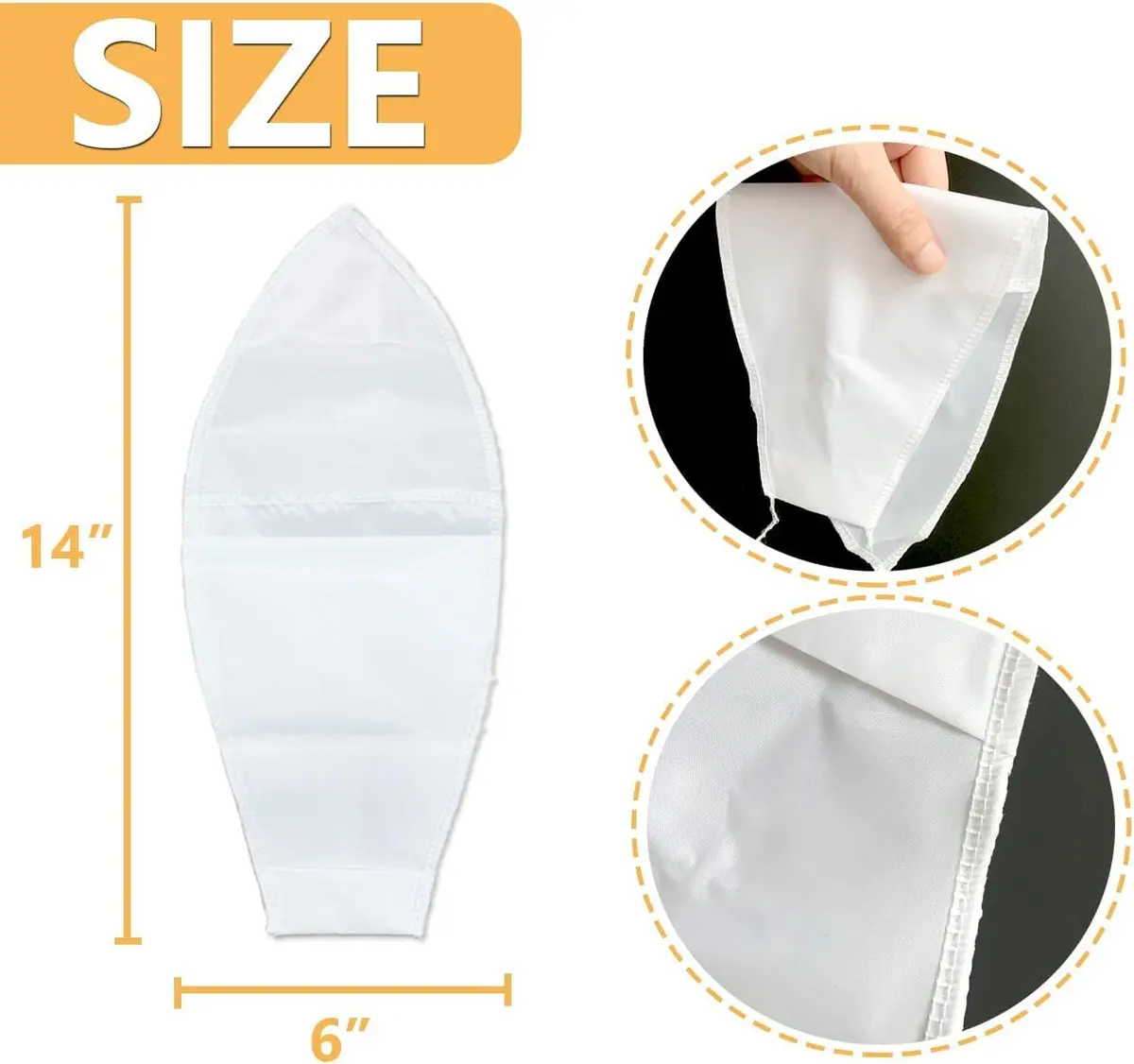 MUROCEA Open Toe Compression Sock Aid for Easy Slide - 2 Pcs, 36cm (14") x 15cm (6") | Aids Elderly, Disabled, Pregnant - view 2