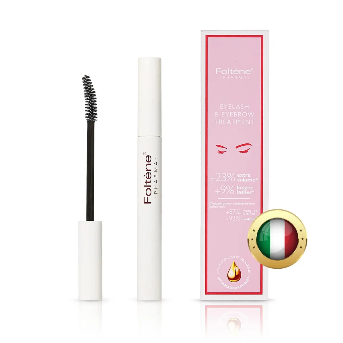Foltene Eyelash & Eyebrow Treatment Serum 10ml (0.34 Fl Oz) | Stimulates Growth for Fuller, Longer Lashes & Brows - main product image