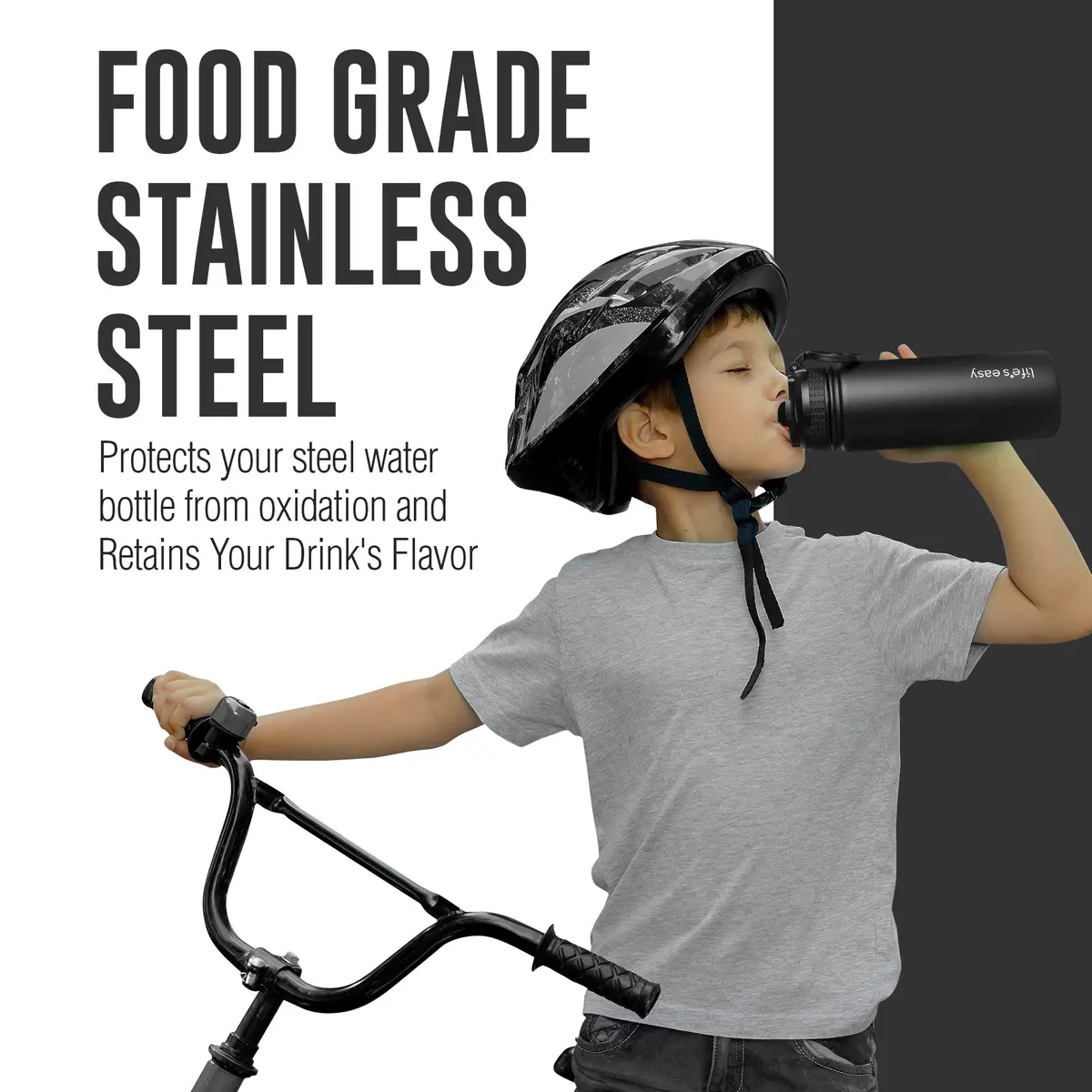 Life's Easy Stainless Steel Insulated Water Bottle - 18 oz | Hot & Cold Drinks - main product image