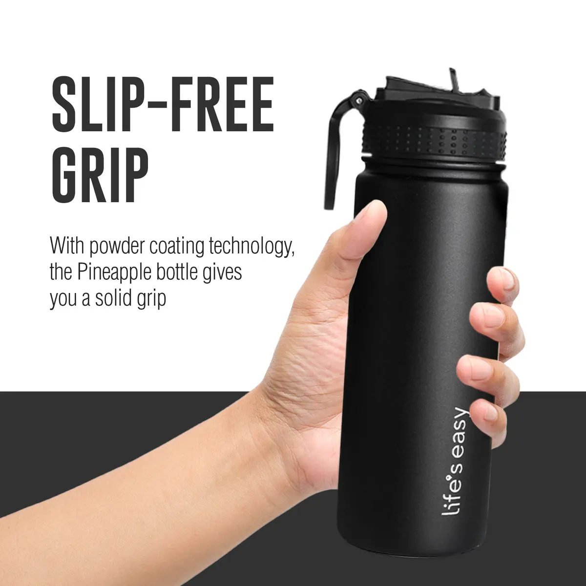 Life's Easy Stainless Steel Insulated Water Bottle - 18 oz | Hot & Cold Drinks - view 3