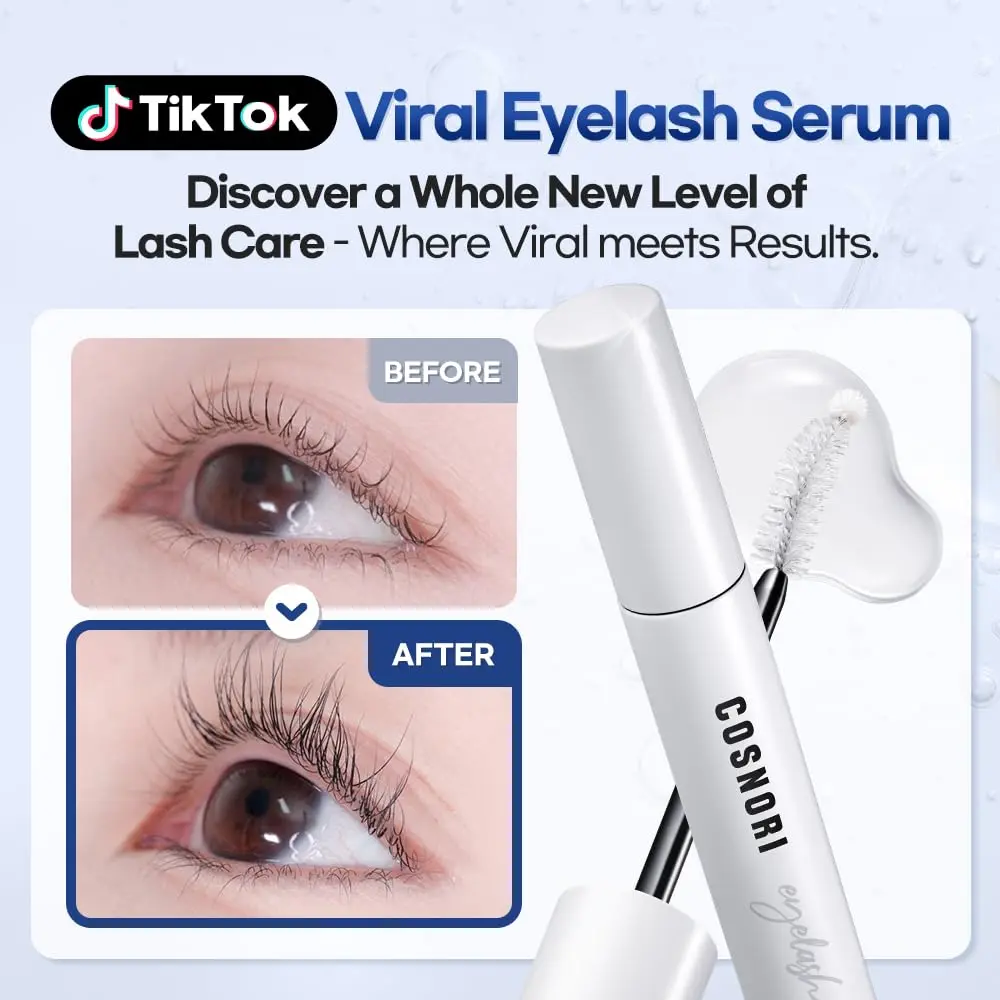 COSNORI Long Active Eyelash Serum 9ml (0.3 fl.oz.) | Korean Vegan Lash Growth Formula - view 3