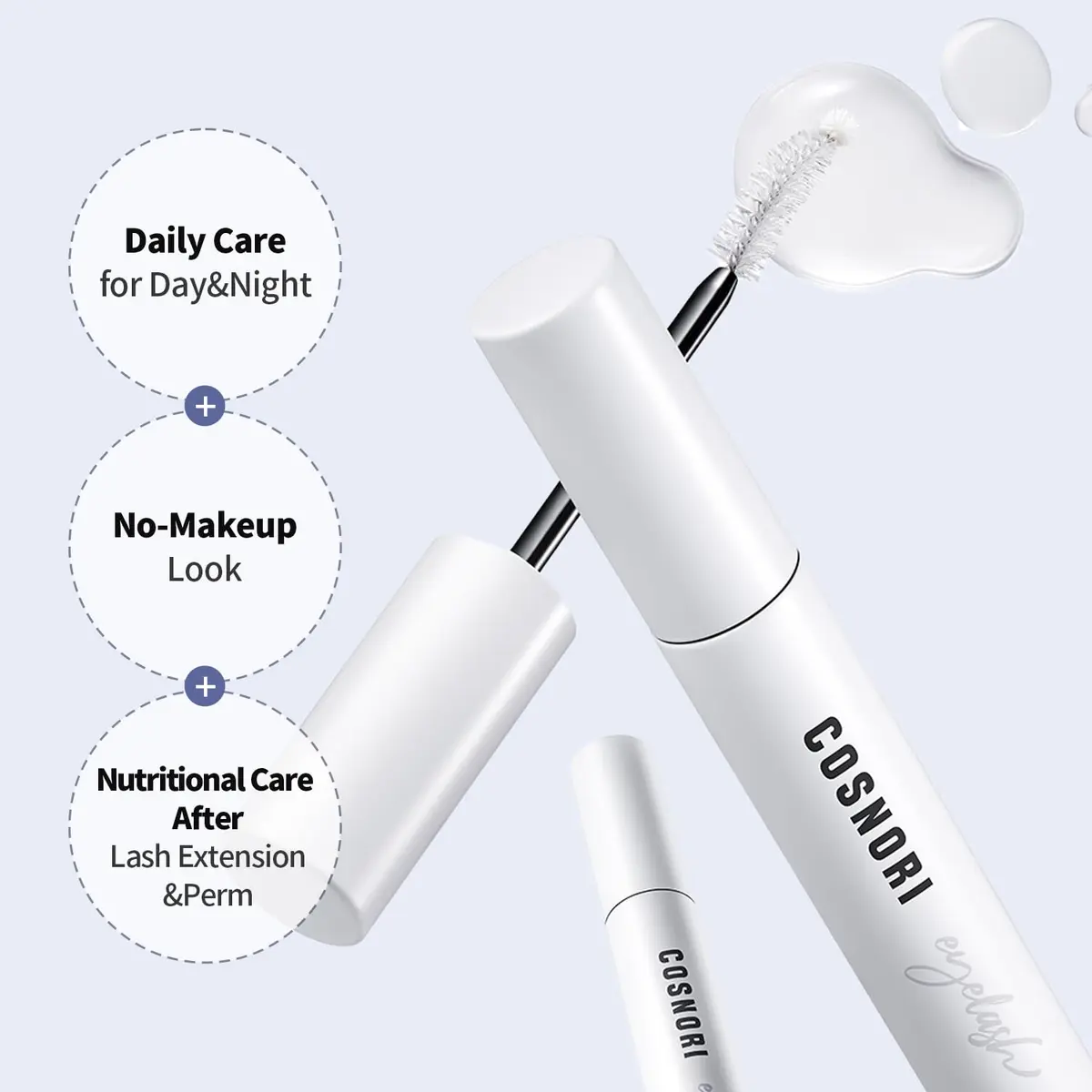 COSNORI Long Active Eyelash Serum 9ml (0.3 fl.oz.) | Korean Vegan Lash Growth Formula - view 4