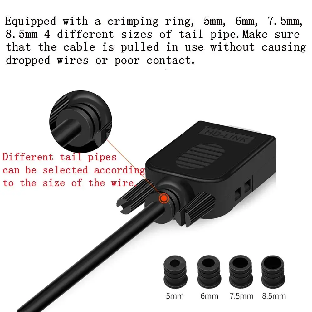ANMBEST Solderless DB9 Serial to 9-Pin Female Adapter (2-Pack) | Screw Lock Housing Connector - view 4