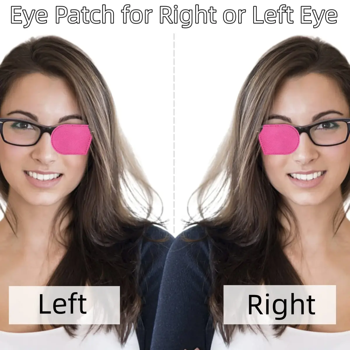 VEEJION Pink 12PCS Eye Patches for Adults & Kids | Treat Lazy Eye & Amblyopia - view 3