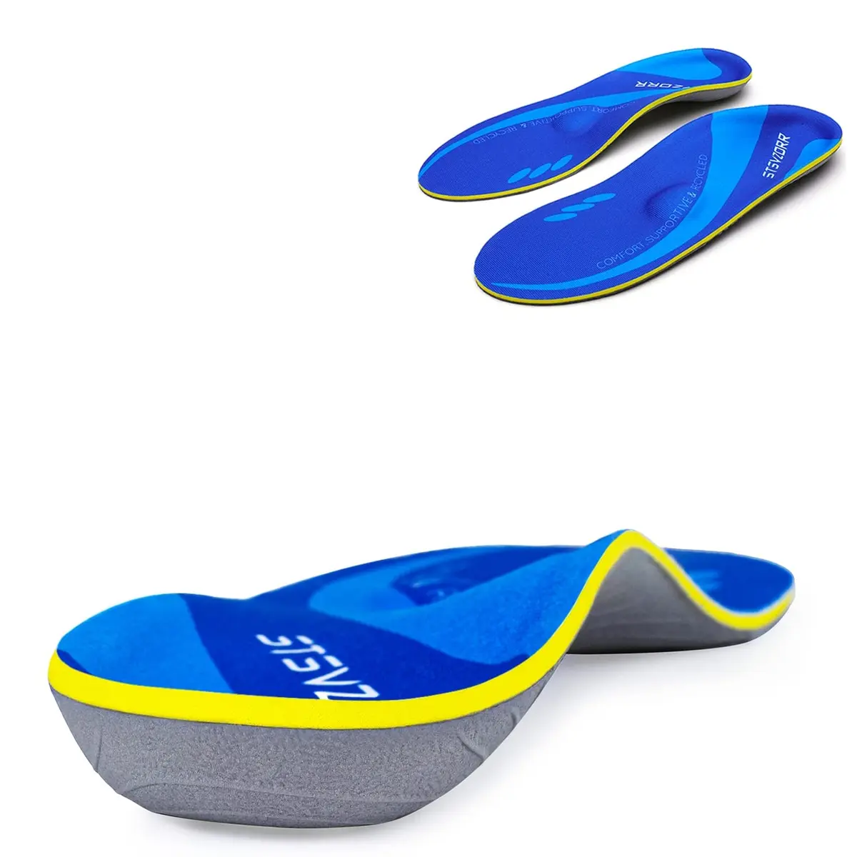 STSVZORR Plantar Fasciitis Orthotic Insoles 220 lbs+ High Arch Support | Relieves Foot & Knee Pain - main product image