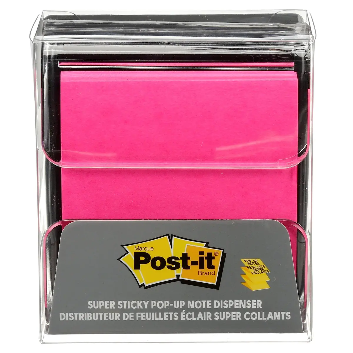 Post-it Pop-up Notes Dispenser, Black Base Clear Top, 3x3 in, Pack of 6 | Dispenses Notes One at a Time - view 5