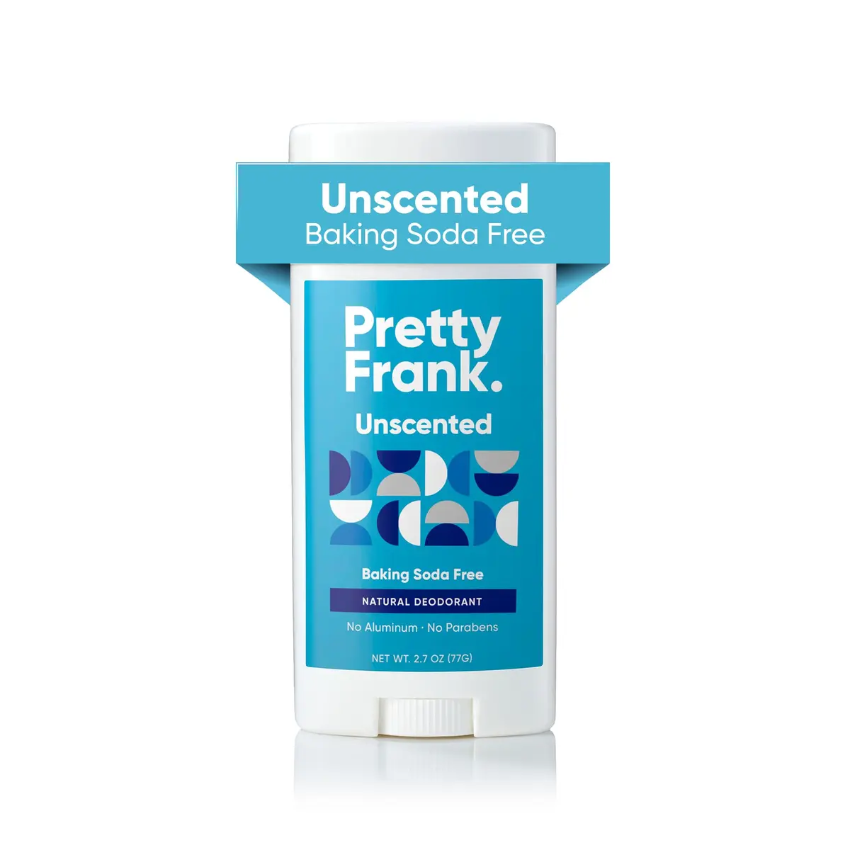 PRETTY FRANK Aluminum-Free & Baking Soda-Free Deodorant Stick, Unscented | Sensitive Skin Friendly, Organic Ingredients, No Fragrance (70-120 chars) - main product image
