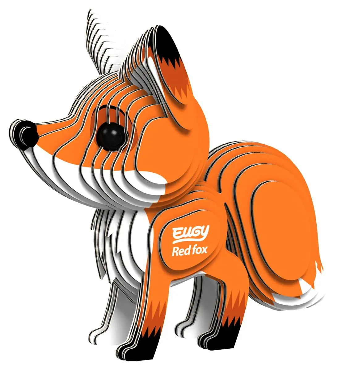 EUGY Red Fox 3D Puzzle 43 Piece | Eco-Friendly Kids' Paper Craft Kit for Ages 6+ - main product image
