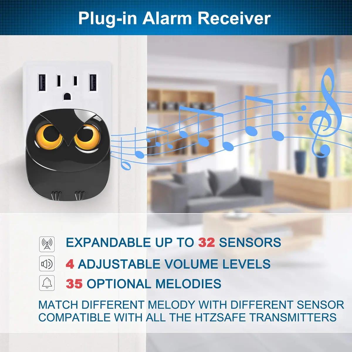 HTZSAFE Wireless Driveway Alarm Long Range Motion Sensor System | 1/2 Mile Transmission, Weather Resistant - view 5