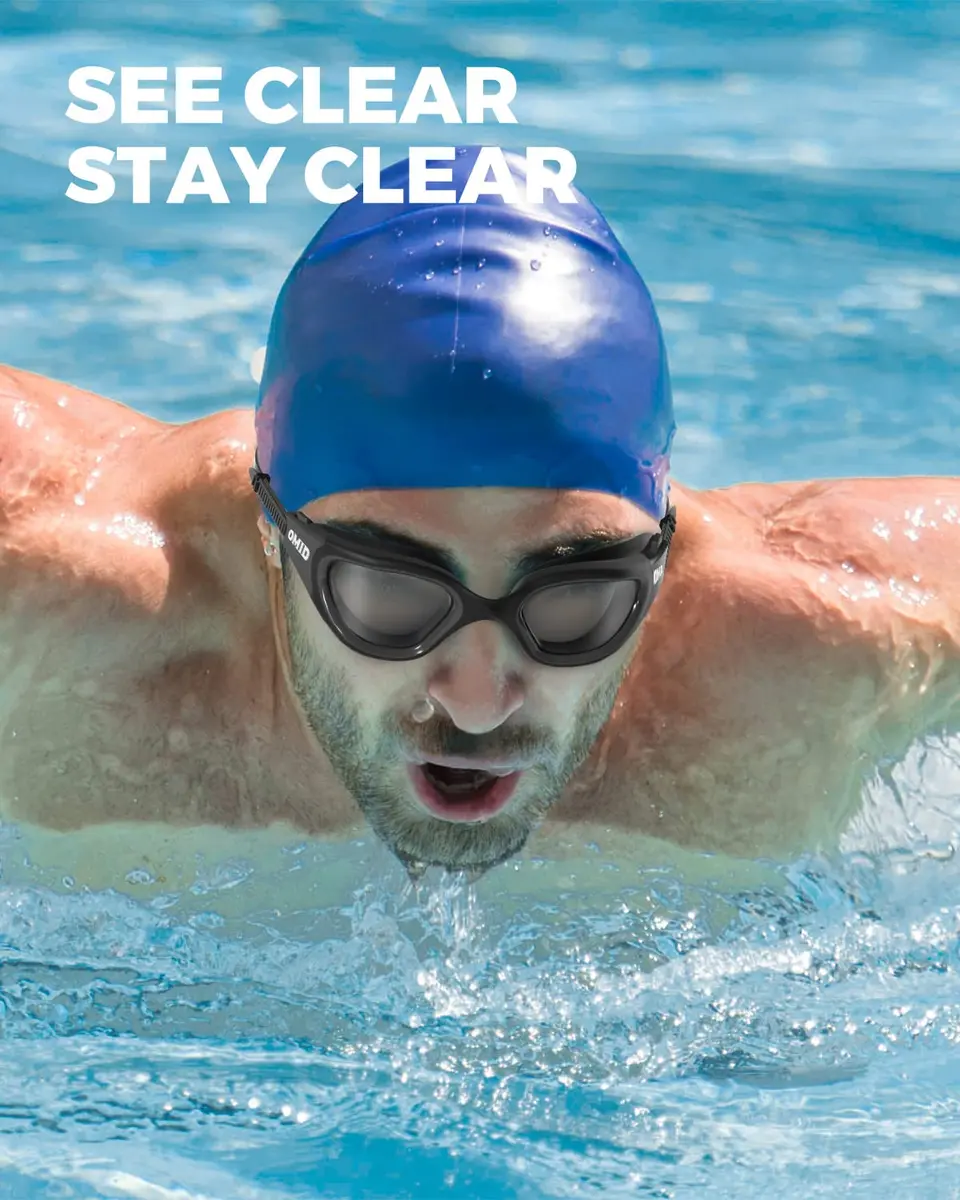 OMID Polarized Swim Goggles for Adults | 180° Wide View Anti-Fog - view 6