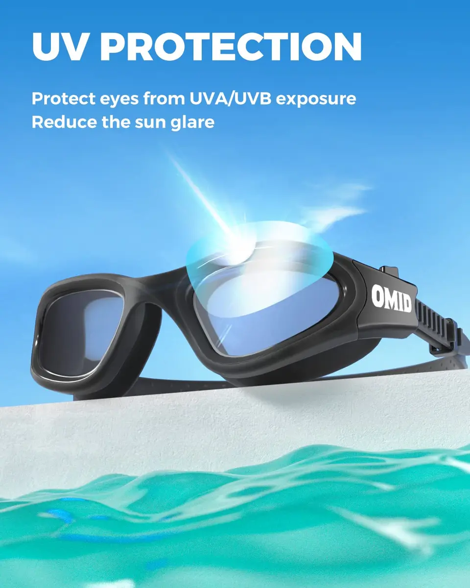 OMID Polarized Swim Goggles for Adults | 180° Wide View Anti-Fog - view 3