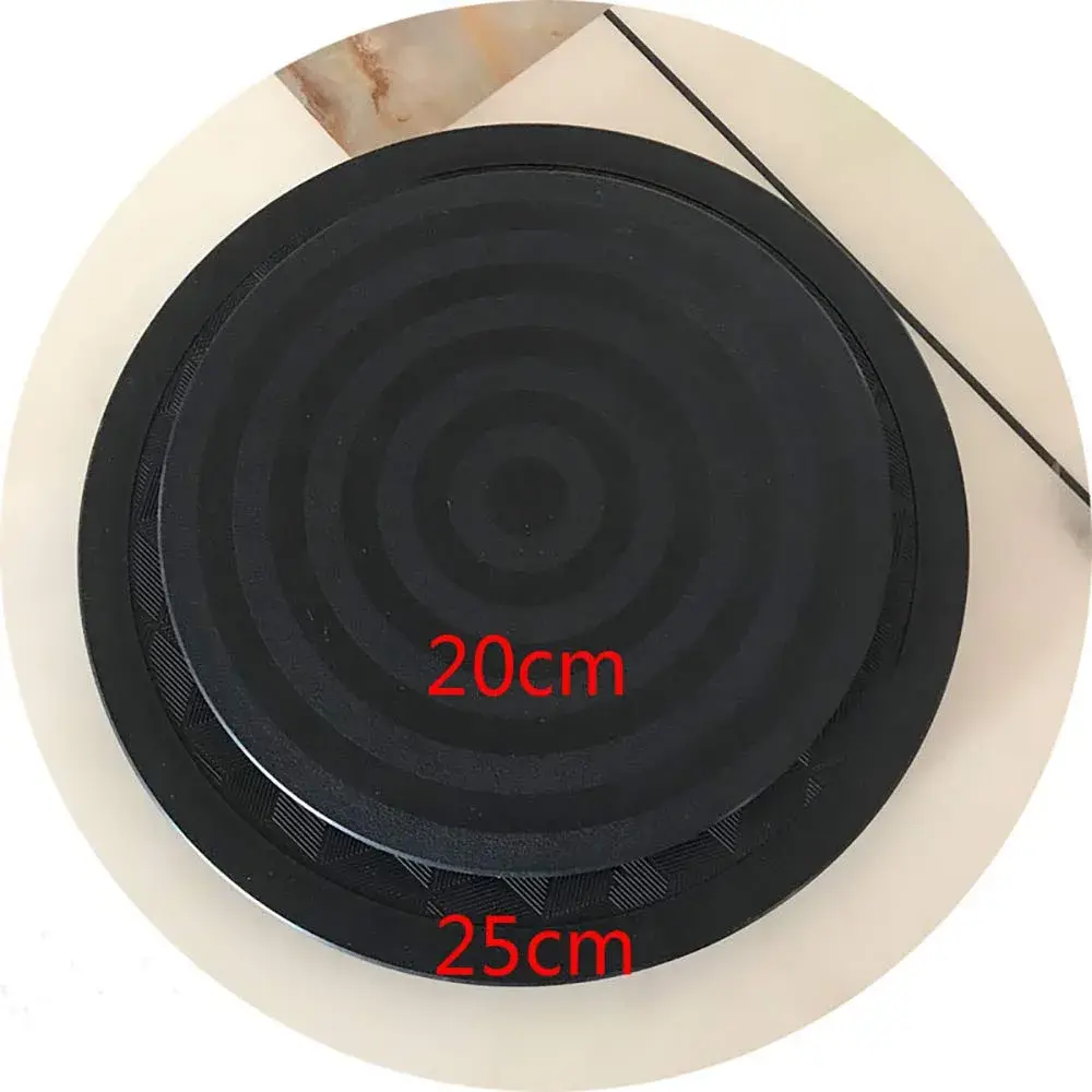kydely Black 8" Mini Bonsai Turntable | Smooth 360-Degree Rotation for Pruning & Display - view 6