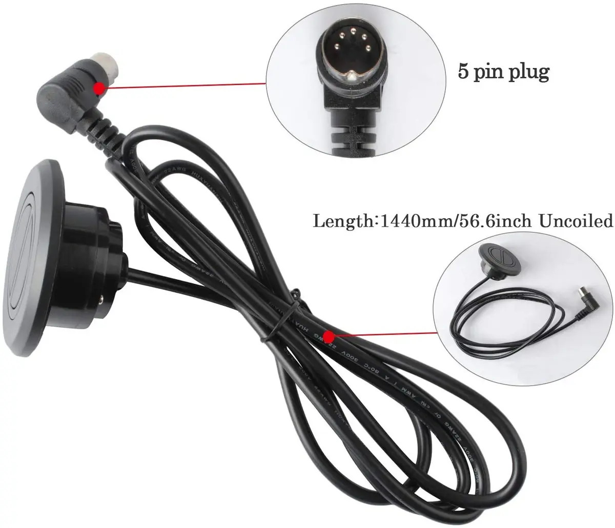 Podoy Electric Recliner Switch Replacement 2 Button 5 Pin Plug | Universal Fixed Power Lift Chair - view 5
