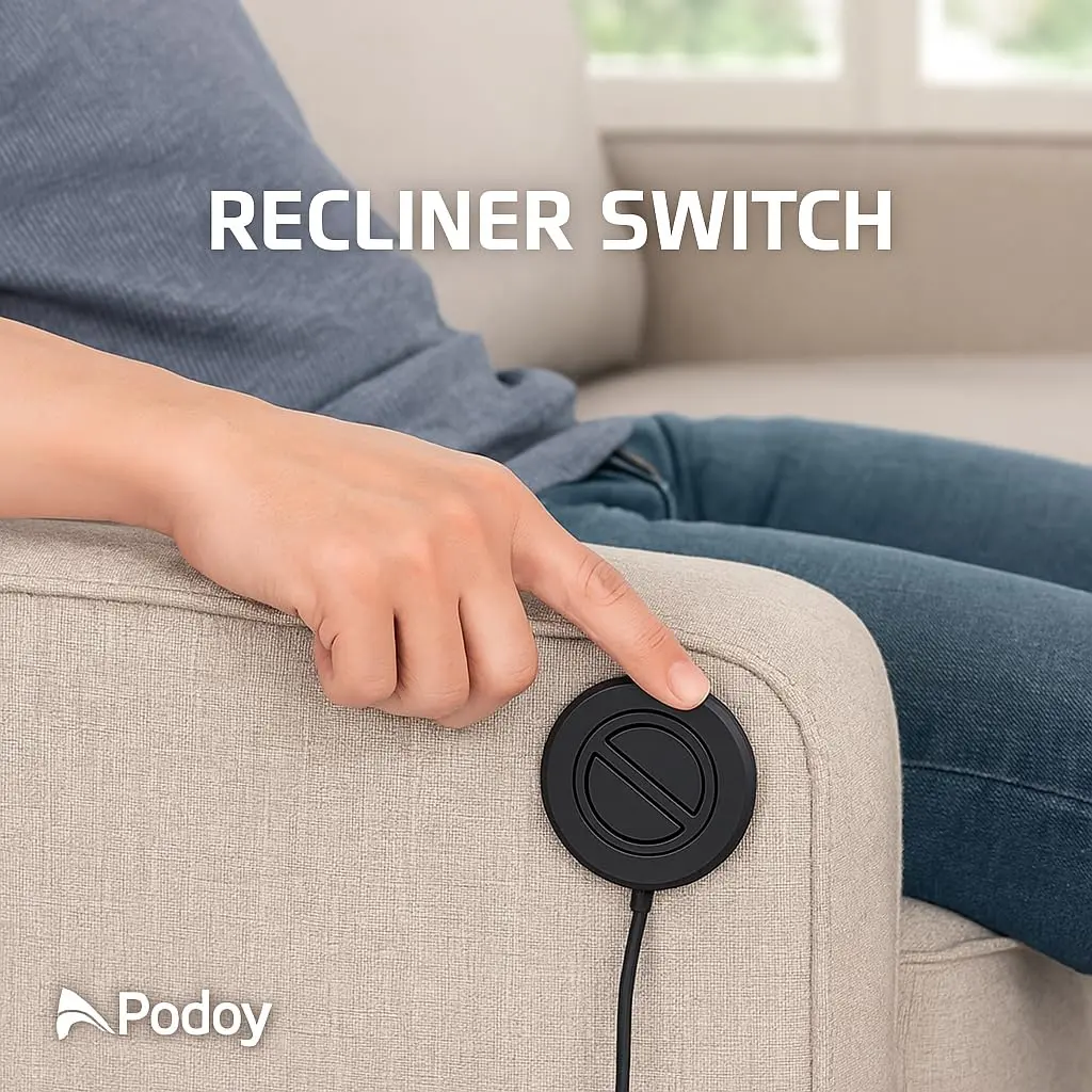Podoy Electric Recliner Switch Replacement 2 Button 5 Pin Plug | Universal Fixed Power Lift Chair - view 6