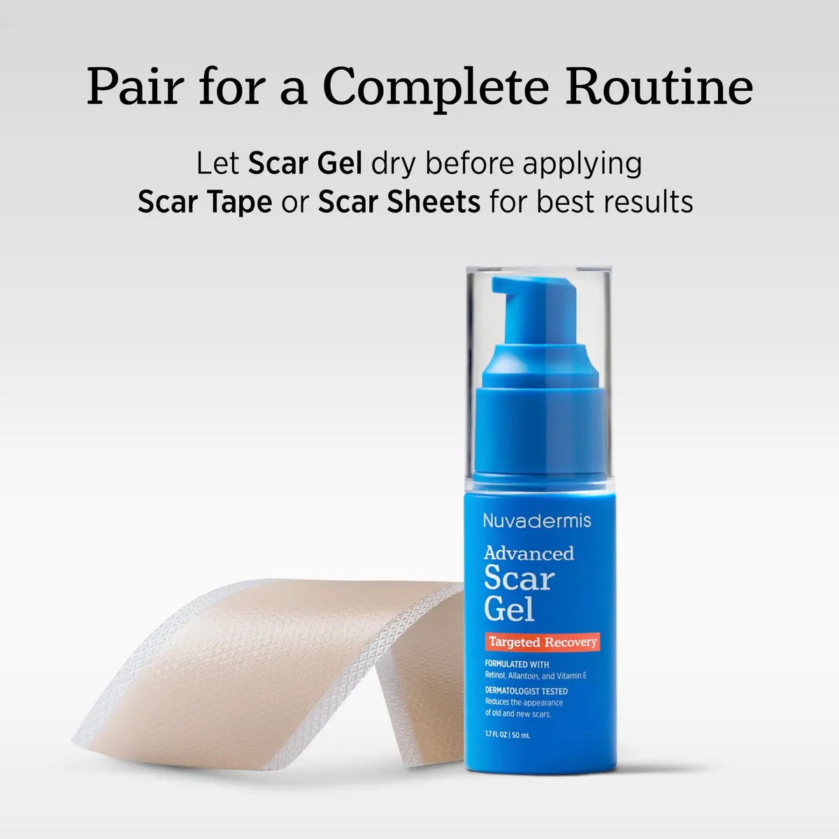 NUVADERMIS Silicone Scar Sheets for Surgical & Old Scars | Hydrating, Comfortable & Dermatologist Tested - view 7