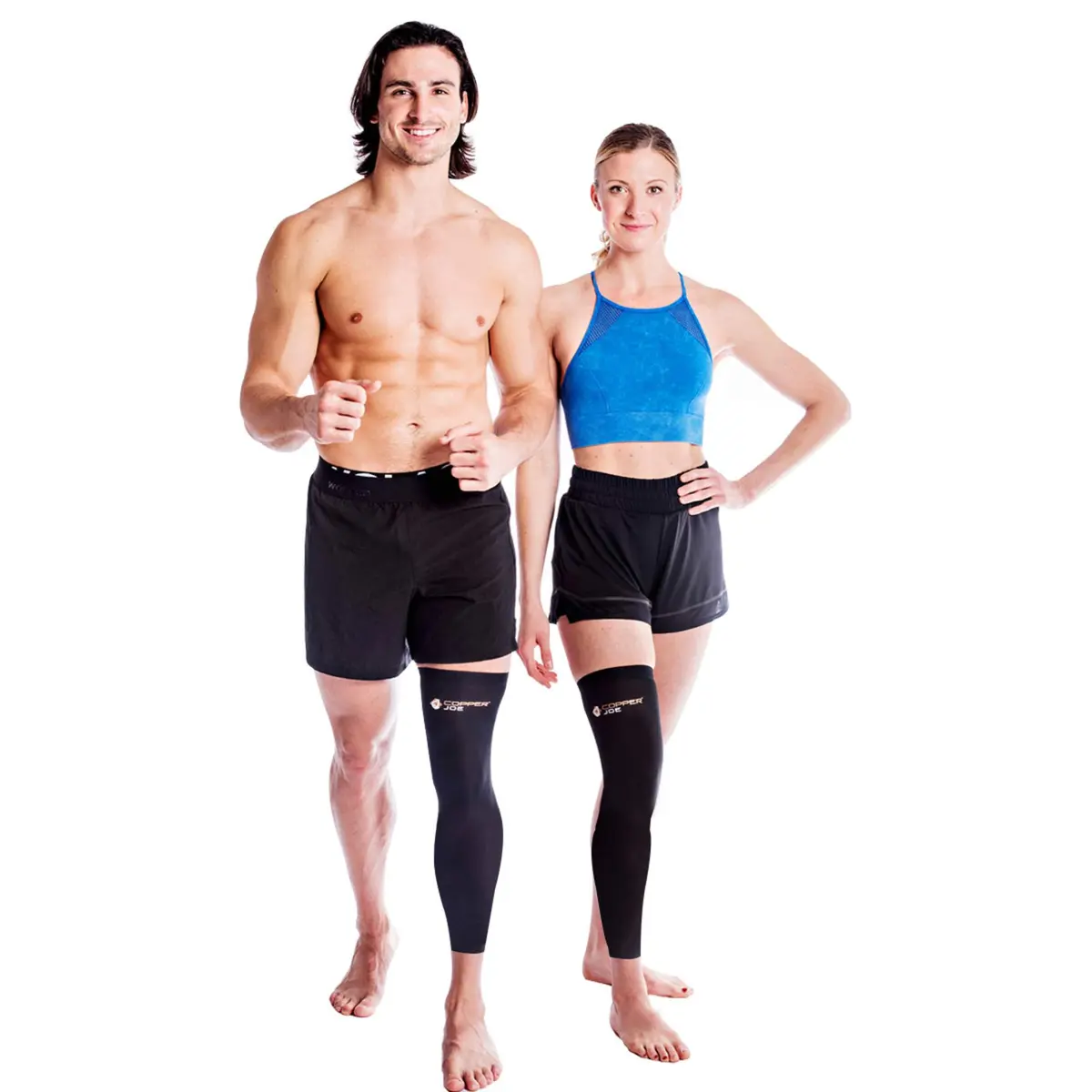Copper Joe Full Leg Compression Sleeve - Ultimate Copper Infused, Support for Knee, Thigh, Calf, Arthritis, Running and Basketball. Single Leg Pant For Men & Women (2X-Large) - view 3
