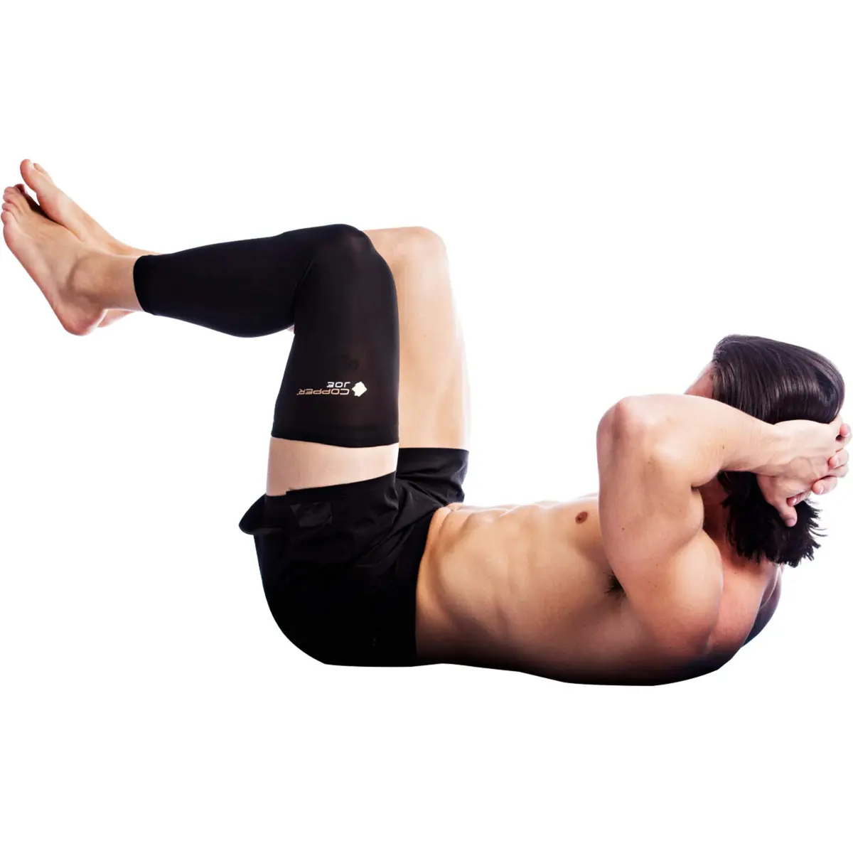 Copper Joe Full Leg Compression Sleeve X-Large Black | FDA Approved Orthopedic Brace for Pain Relief - view 4
