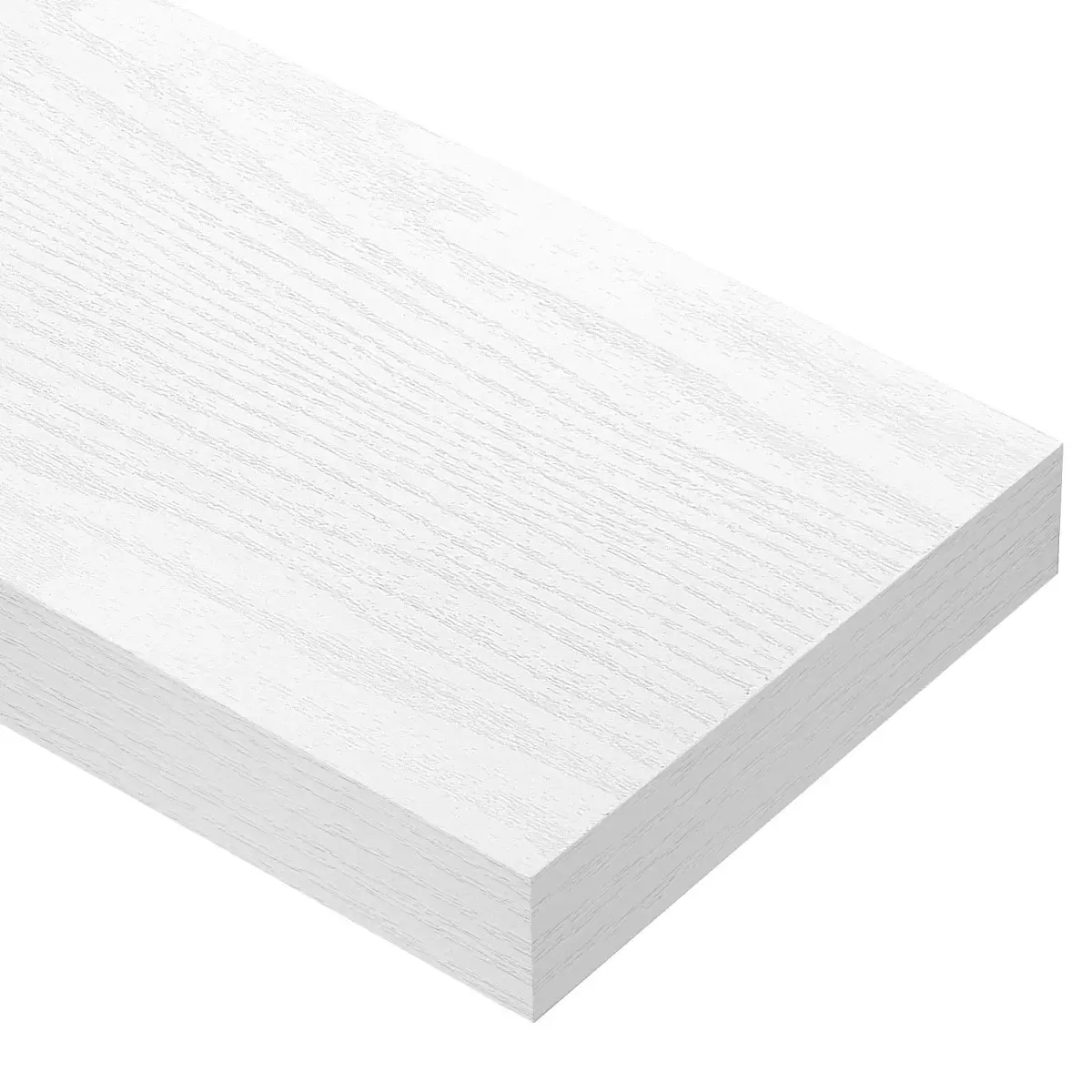 QEEIG White Floating Wall Shelves Set of 2 | 40.4 cm (15.7") x 17 cm (6.7") | Farmhouse Home Decor - view 7