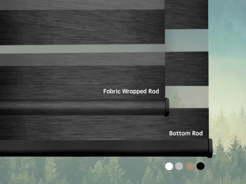 Yoolax Motorized Zebra Blinds with Remote | Room Darkening Smart Blinds for Home & Office - view 5