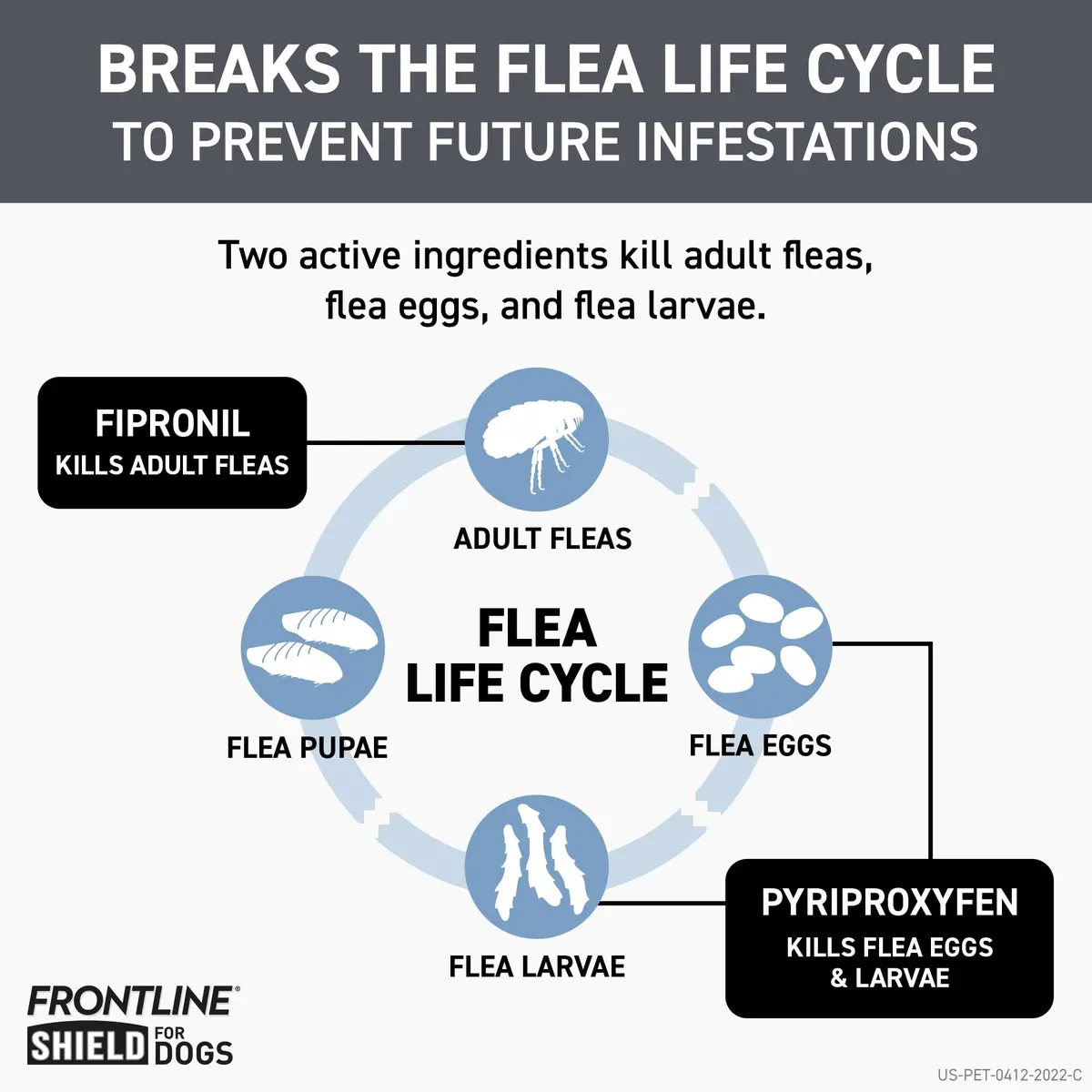 Frontline Shield Flea & Tick Treatment for X-Large Dogs 81-120 lbs | Waterproof, 30-Day Protection - view 4