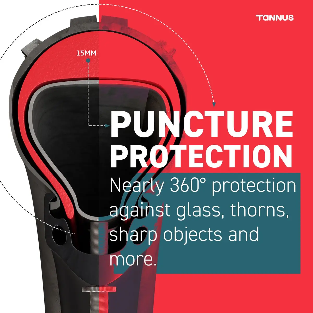 Tannus Armour Tire Insert 26" x 4.0-4.8" | Puncture & Impact Support for MTB & E-Bikes - view 6