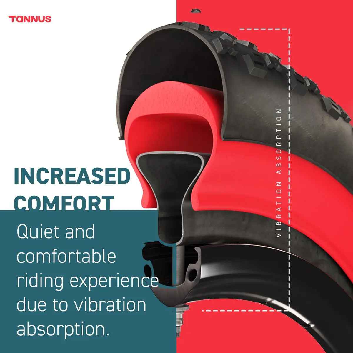 Tannus Armour Tire Insert 26" x 4.0-4.8" | Puncture & Impact Support for MTB & E-Bikes - view 4