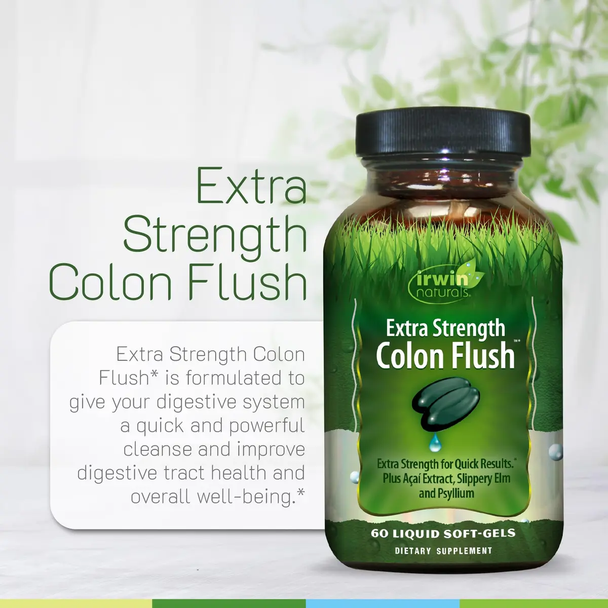 Irwin Naturals Extra Strength Colon Flush Digestive Support 60 Count | Supports Colon Wellness & Detox - view 5