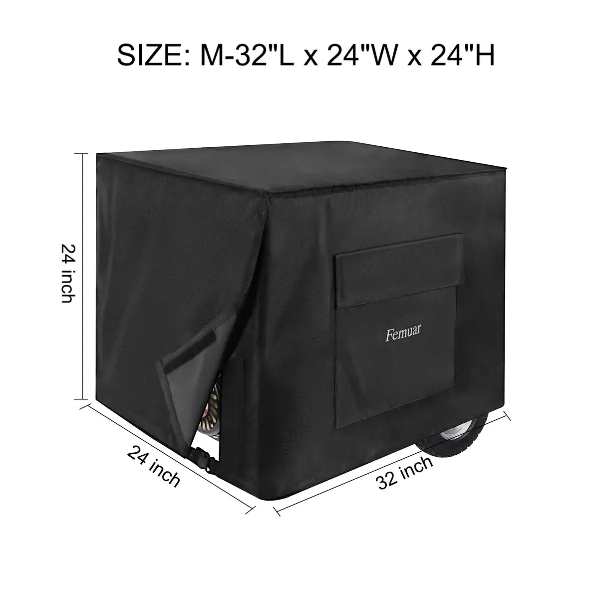 Femuar Heavy Duty Generator Cover 81 cm (32 in) | Waterproof, UV-Resistant, All-Weather Protection - view 2