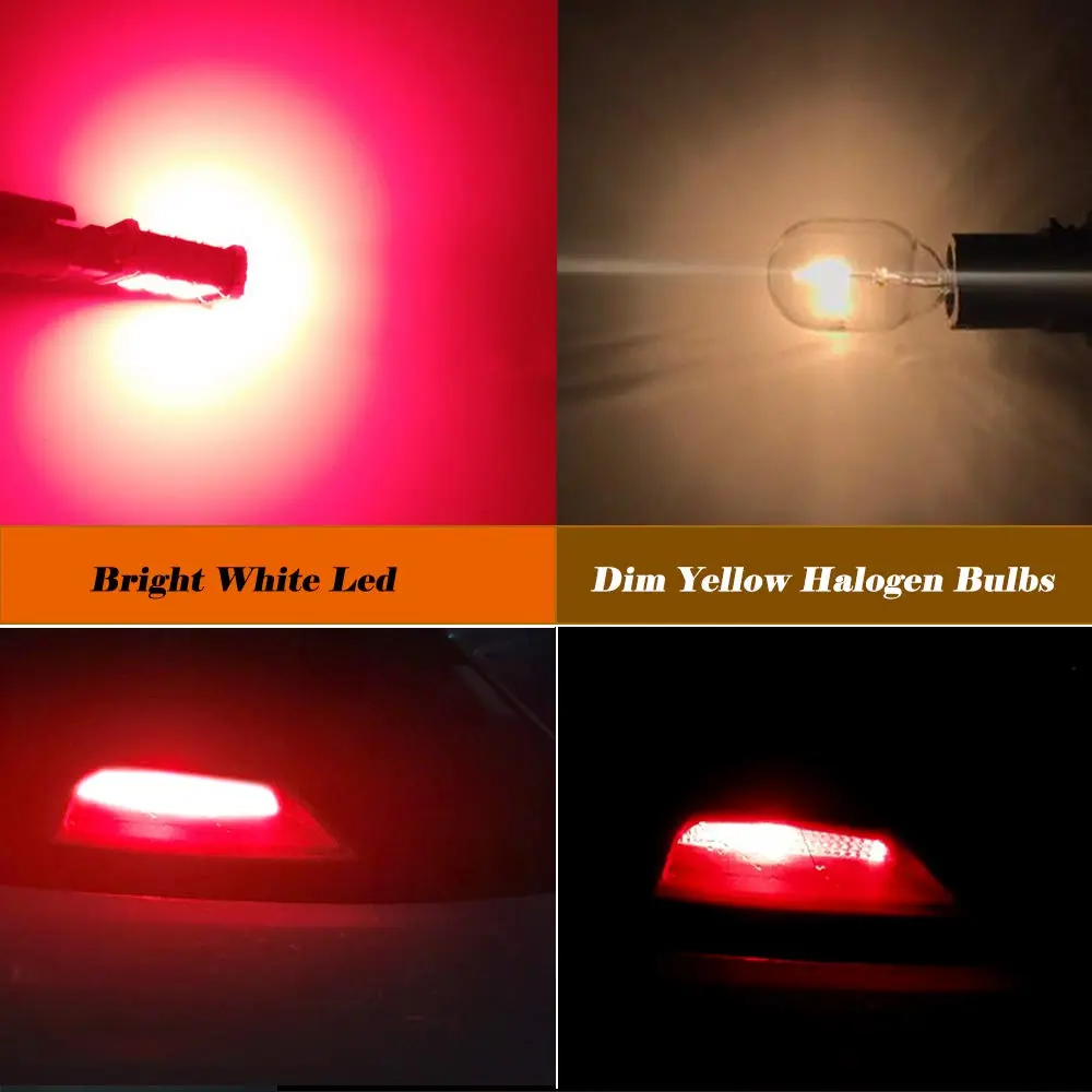 firiKer Vehicle Light Bulb 4PCS Brilliant Red 921 T15 W16W | Error Free Reverse Lights - view 3