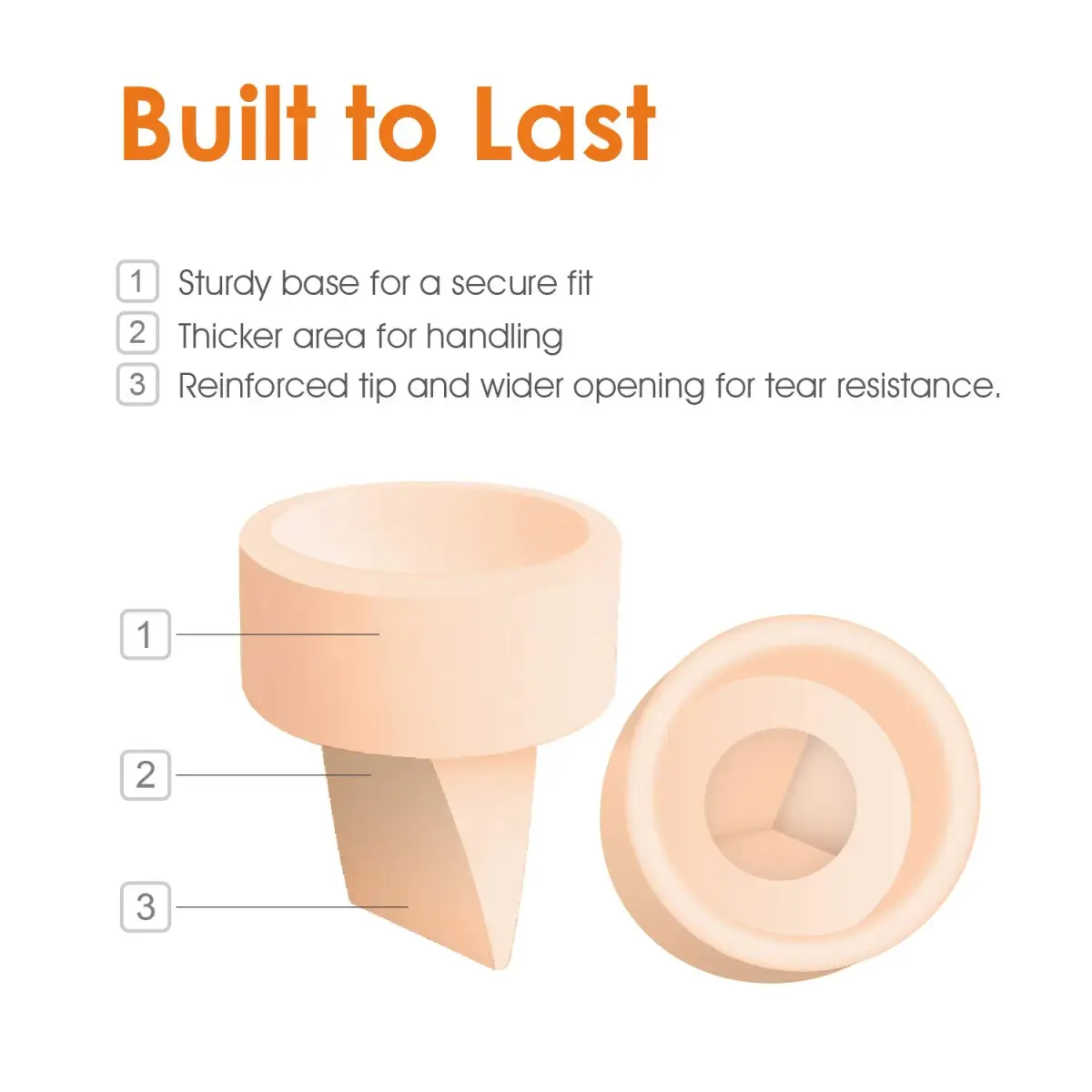 Maymom Duckbill Valves for Spectra S1 S2 9 Plus Dew 350 Orange 5ct | BPA-Free Replacement Parts for Breast Pumps - view 4