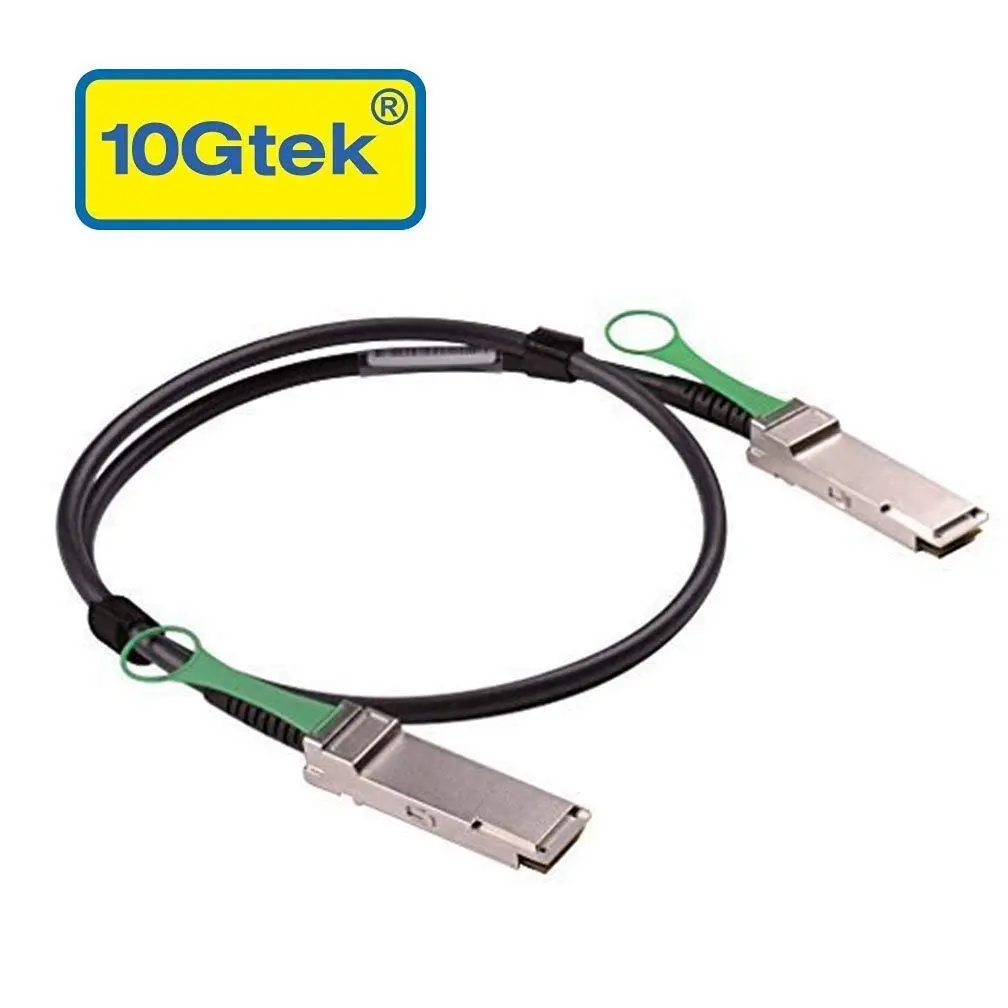 10Gtek 40GBASE-CR4 QSFP to QSFP Passive Copper Twinax Cable 3m | Compatible with Dell Force10 & EMC - view 2