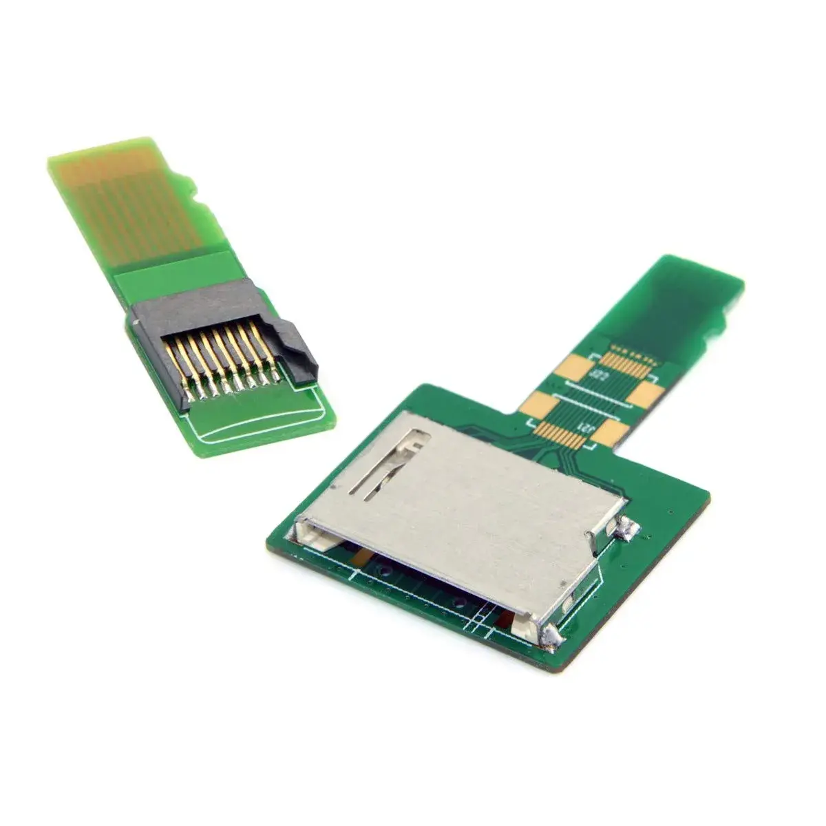 cablecc SD TF Card Socket Female to Micro-SD TF Male Memory Card Kit Extension Adapter | Testing Tools Extender - view 2