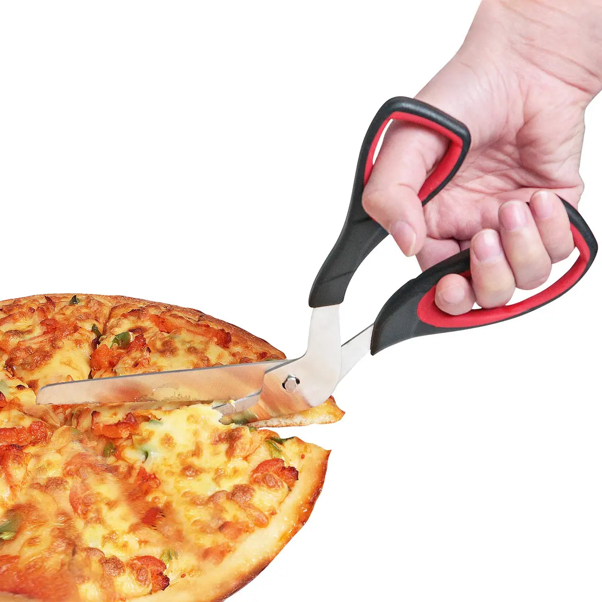 Asdirne Pizza Scissors 10.3Inch | Ultra Sharp Detachable Blade, Ergonomic Soft Grip, Food-Grade Stainless Steel - view 2
