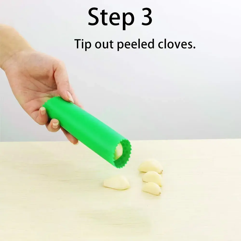 Sinnsally Silicone Garlic Peeler Roller Keeper | 25g (0.88 oz) | Easy Quick Garlic Peeling Kitchen Tool - view 4