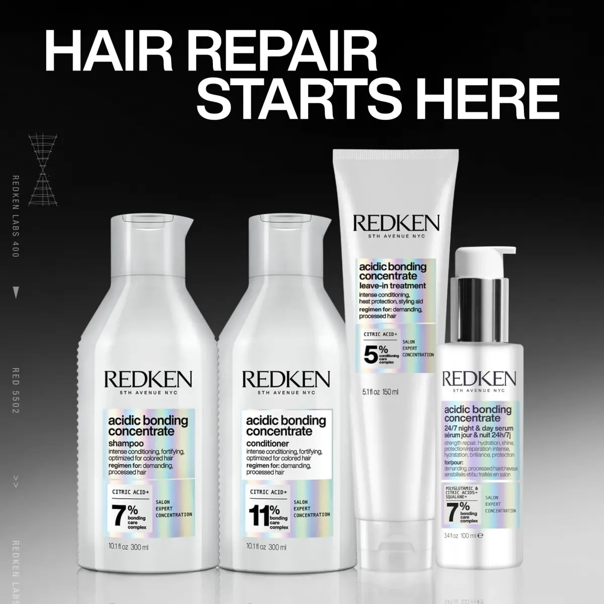 Redken Acidic Bonding Concentrate Conditioner for Damaged Hair Repair 25ml (0.811 Fl Oz) | Strengthens & Repairs - view 7