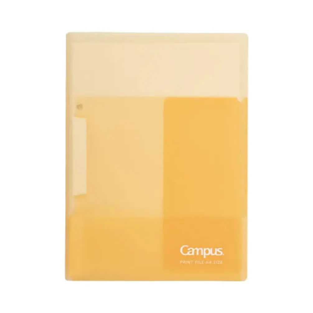 KOKUYO Portfolio Folder with Pockets & Clip, Yellow, 31cm x 23cm (12.2" x 9.1") | Fits US Letter & A4 - main product image