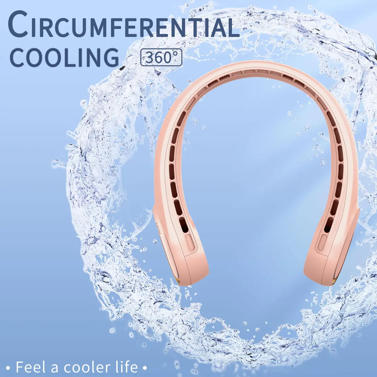 FrSara A8 Neck Fan 4000mAh (14800mWh) | 360° Cooling, 3-Speed Portable Personal Fan - view 5