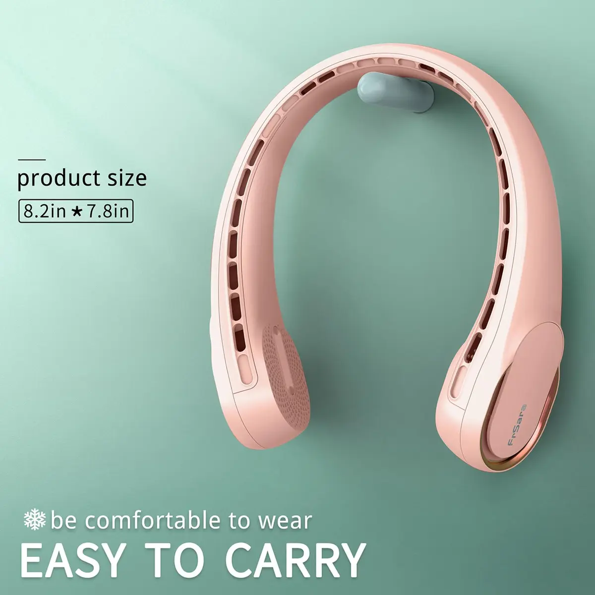 FrSara A8 Neck Fan 4000mAh (14800mWh) | 360° Cooling, 3-Speed Portable Personal Fan - view 6