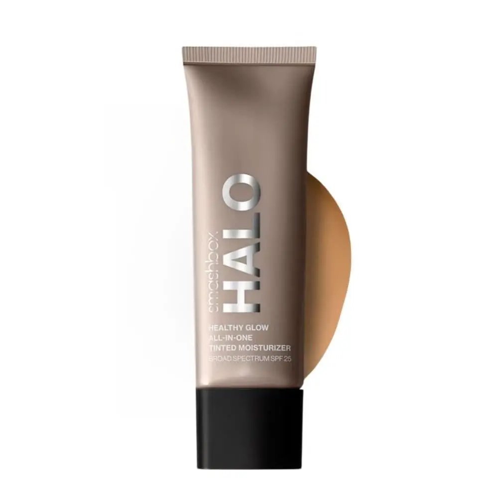 Smashbox Halo Healthy Glow Tinted Moisturizer SPF 25 Medium Tan 1.4 Fl Oz (40ml) | Hydrating Skin Tint with Hyaluronic Acid & Niacinamide - main product image