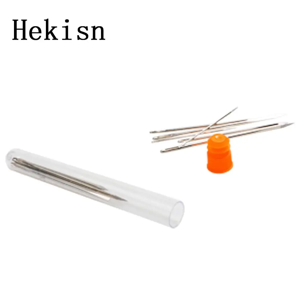 HEKISN Professional Large-Eye Leather Stitching Needles (3 Sizes, 12 Pieces) | Stainless Steel Craft Tool - view 5