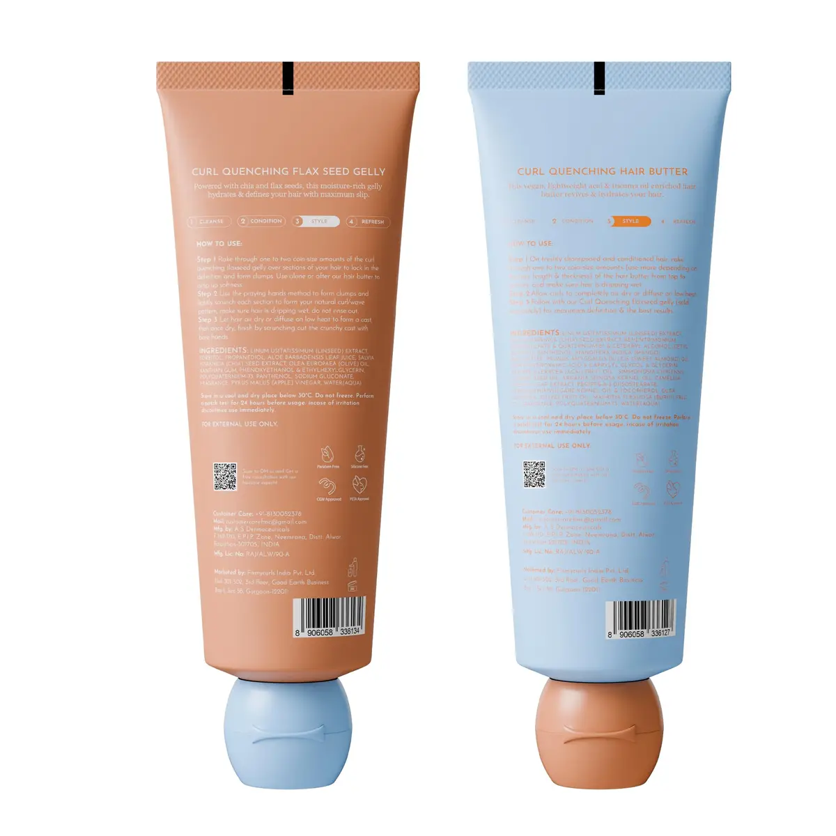 Fix My Curls Curl Quenching Moisture Styling Duo 410ml (14.1 Fl Oz) | Vegan, Toxin-Free Curl Activator for Wavy, Dry, Frizzy Hair - view 8