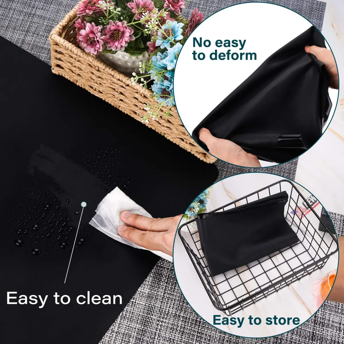 Gartful Oversize Silicone Mat 70cm x 50cm (27.6" x 19.7") | Protects Surfaces from Crafts & Heat - view 7