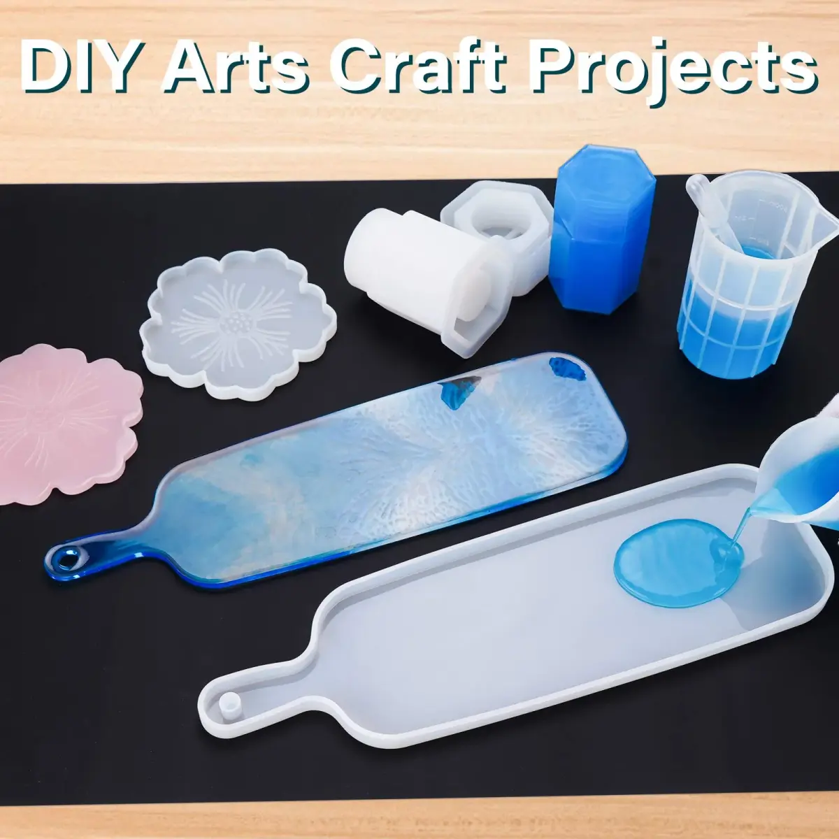 Gartful Oversize Silicone Mat 70cm x 50cm (27.6" x 19.7") | Protects Surfaces from Crafts & Heat - view 4