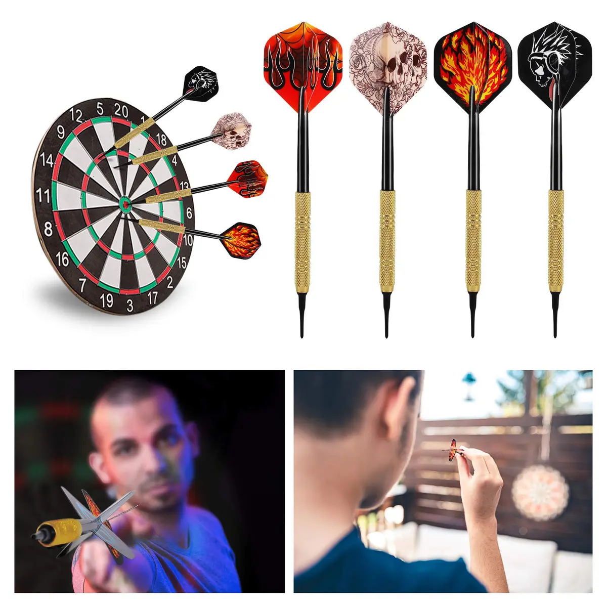 Accmor Soft Tip Darts Set 14g | Electronic & Plastic Dartboard Friendly, 12 Pcs + 36 Replacement Tips - view 8
