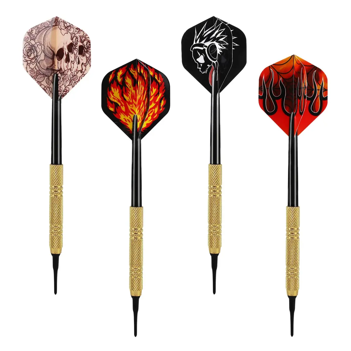 Accmor Soft Tip Darts Set 14g | Electronic & Plastic Dartboard Friendly, 12 Pcs + 36 Replacement Tips - view 2