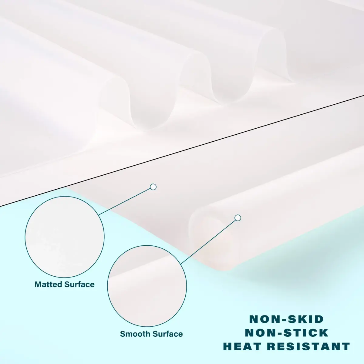 Gartful Oversize Transparent Silicone Mat 70cm x 50cm (27.6 x 19.7 inches) | Protects Crafts & Countertops - view 3