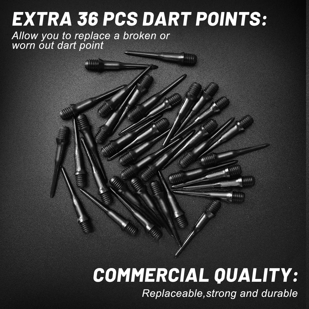 Accmor Soft Tip Darts Set 14g | 12 Pcs + Extra Tips for Electronic & Plastic Dartboards - view 5